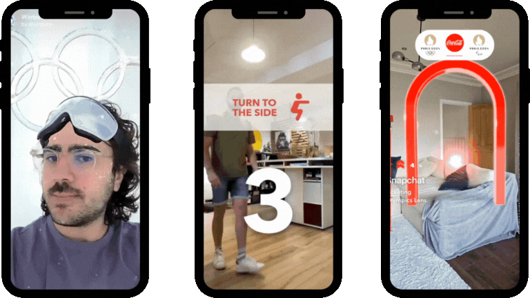 Olympialaisten AR-tehosteet